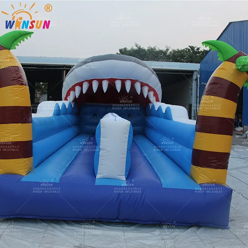 Inflatable Shark Bungee run game