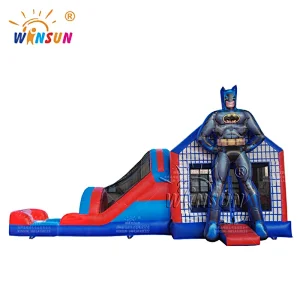 Inflatable Bounce House Slide Batman Theme