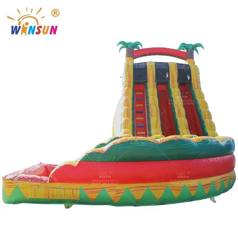 Tropical Marble Inflatable Water Slide
