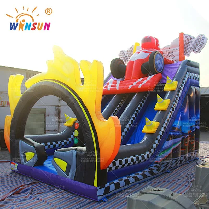 Race Car Inflatable dry slide