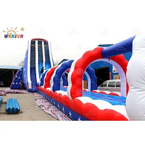 American flag giant slide