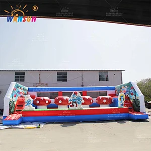 The Smurfs Theme Inflatable Wipeout Game