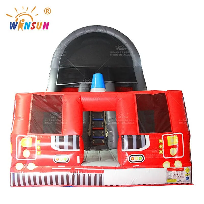 Inflatable Fire Truck Slide
