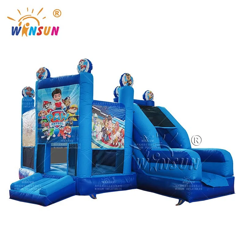 Commercial Inflatable Jumping Castle custom paw patrol theme
