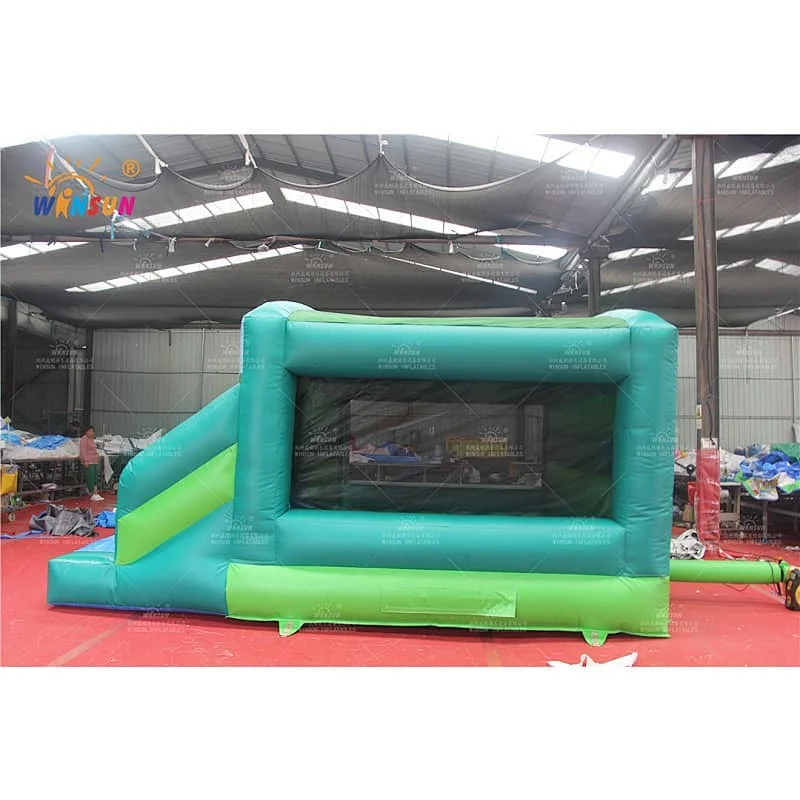 Forest jumping house with slide