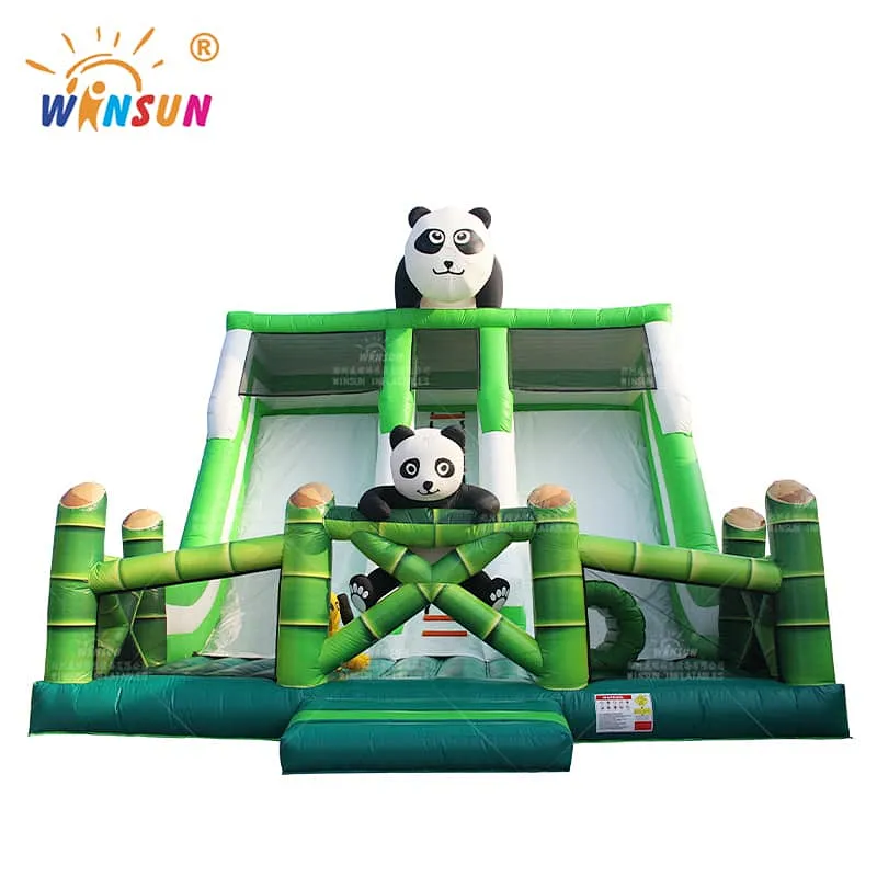 Panda Theme Inflatable Slide