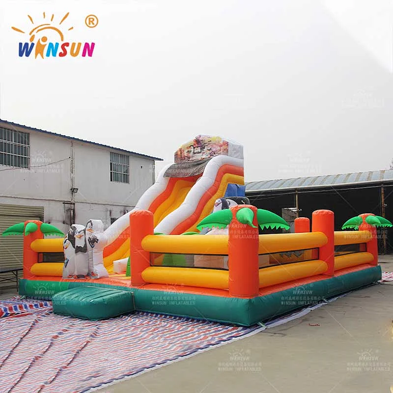 Madagascar Penguin Inflatable Fun City