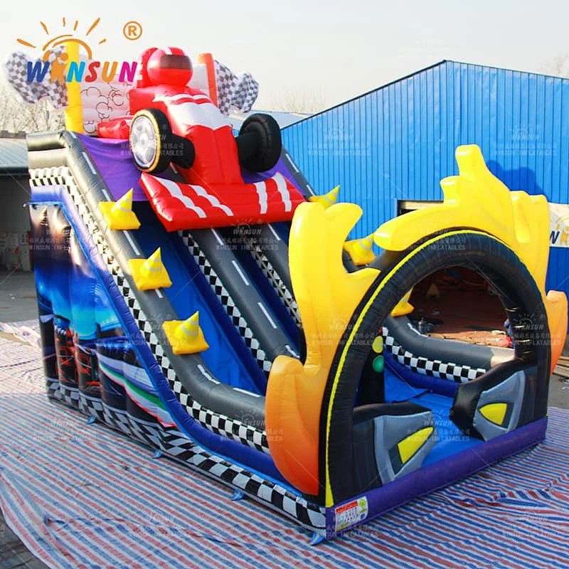 Race Car Inflatable dry slide
