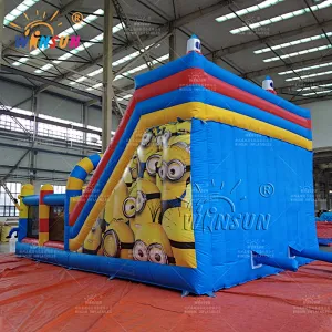 Custom Inflatable Playground Minons Car Theme