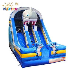Commercail Shark Inflatable Slide