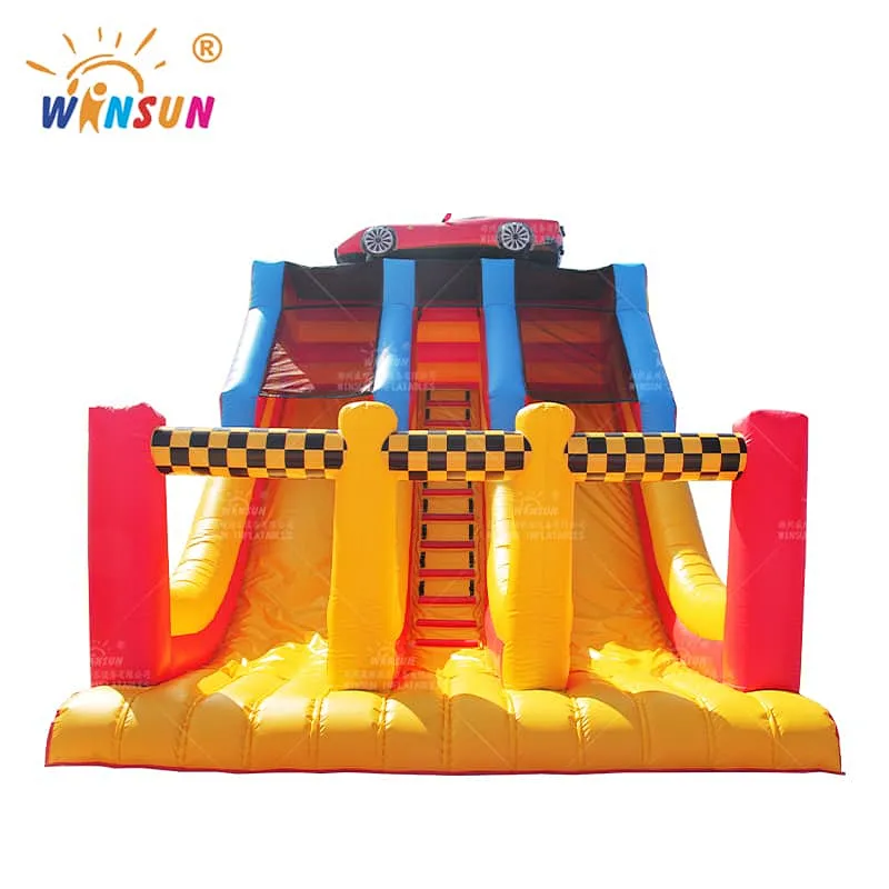 Race Car Themed Inflatable Slide