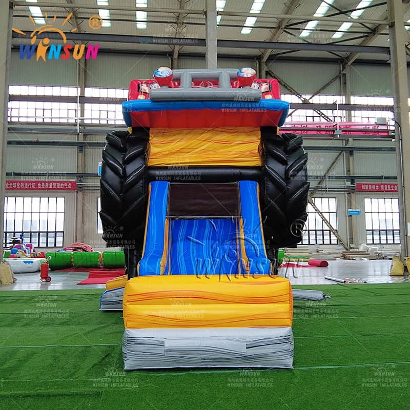 Monster Truck Inflatable Combo Slide