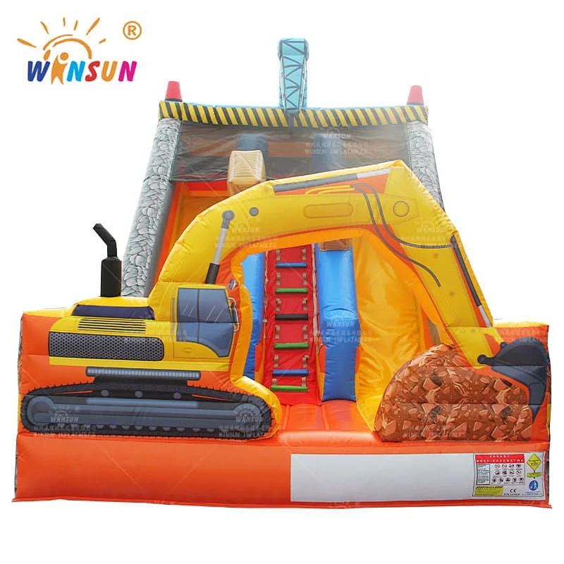 Inflatable Construction Site Slide