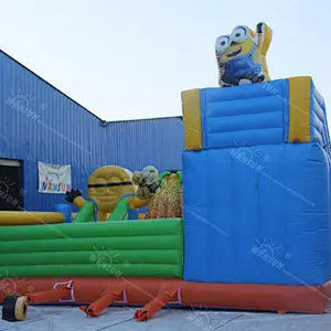 Minions Inflatable Playground slide and bouncer