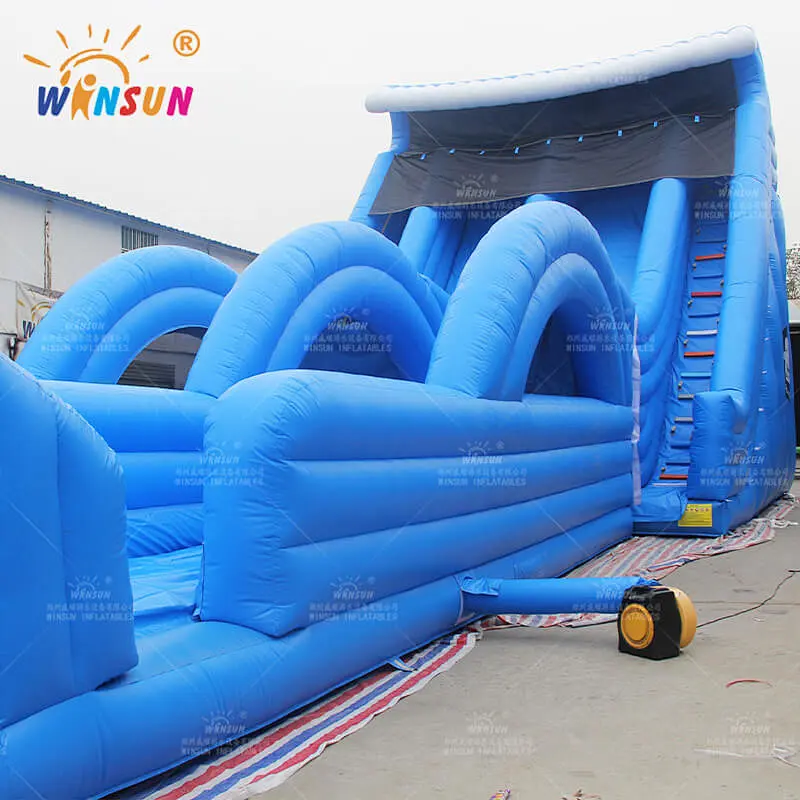 Large Inflatable Blue Wave Slide
