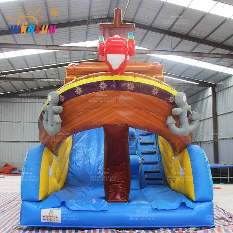 Pirate Ship Inflatable Dry Slide