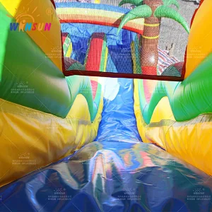 Tropical Yellow Marble Inflatable Water Slide