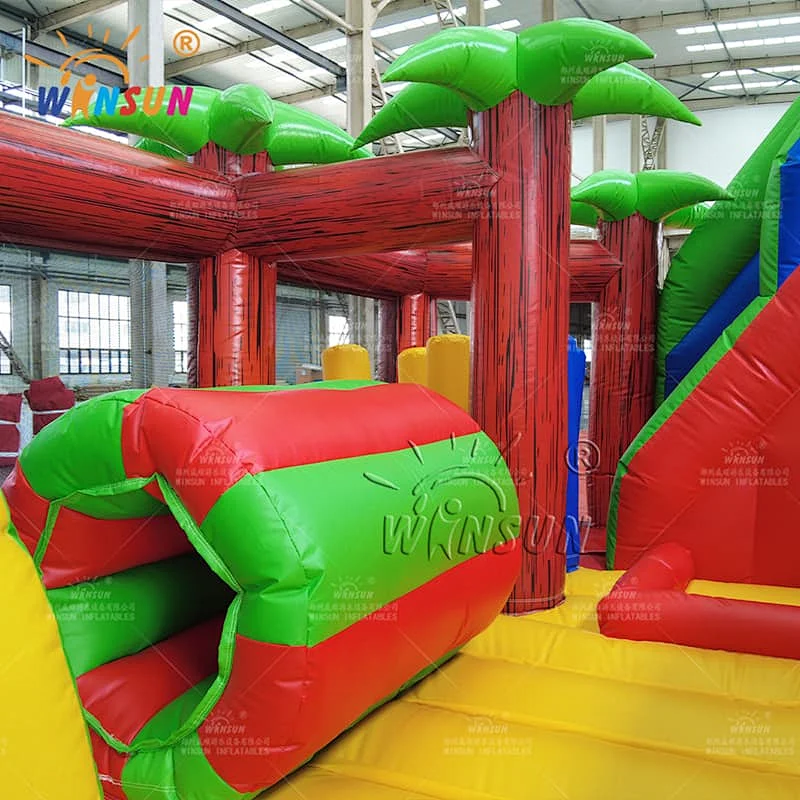 Hippo Theme Inflatable Trampoline Combo