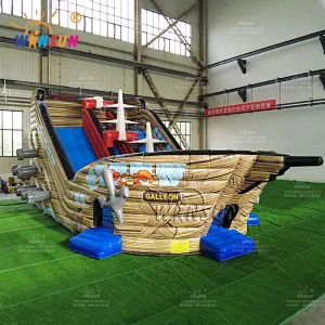 Pirate Ship Inflatable Dry Slide