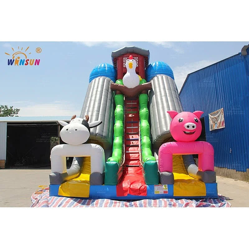Animal Farm Inflatable Slide