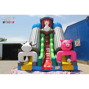 Animal Farm Inflatable Slide