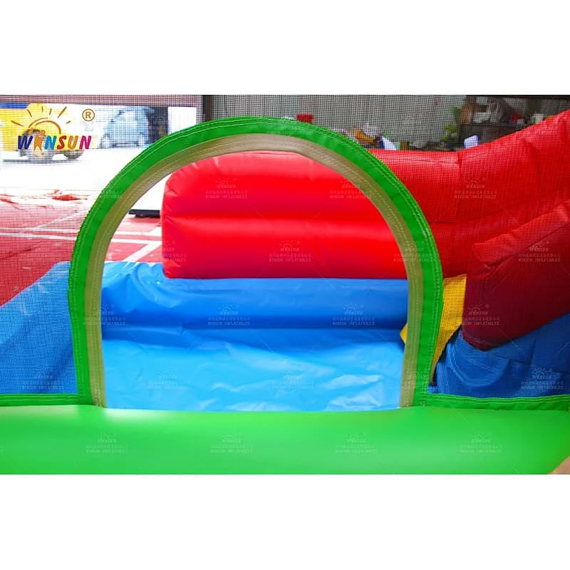 Small water slide with castle