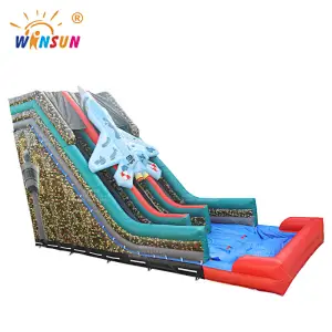 Military Inflatable Water Slide