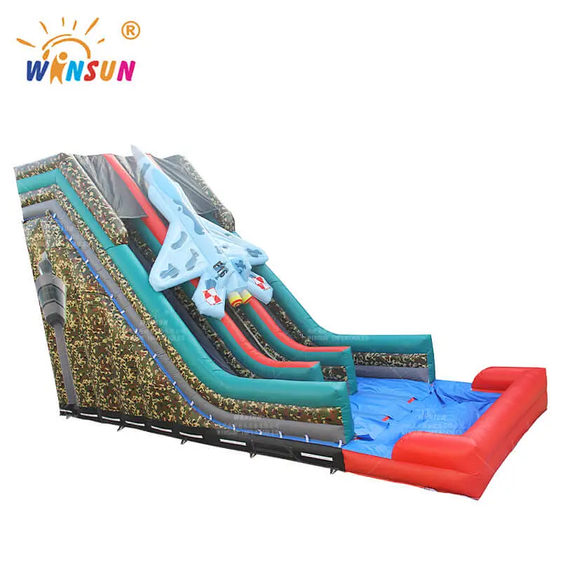 Military Inflatable Water Slide
