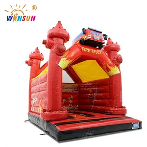 Inflatable Bouncy Castle Fire Brigade