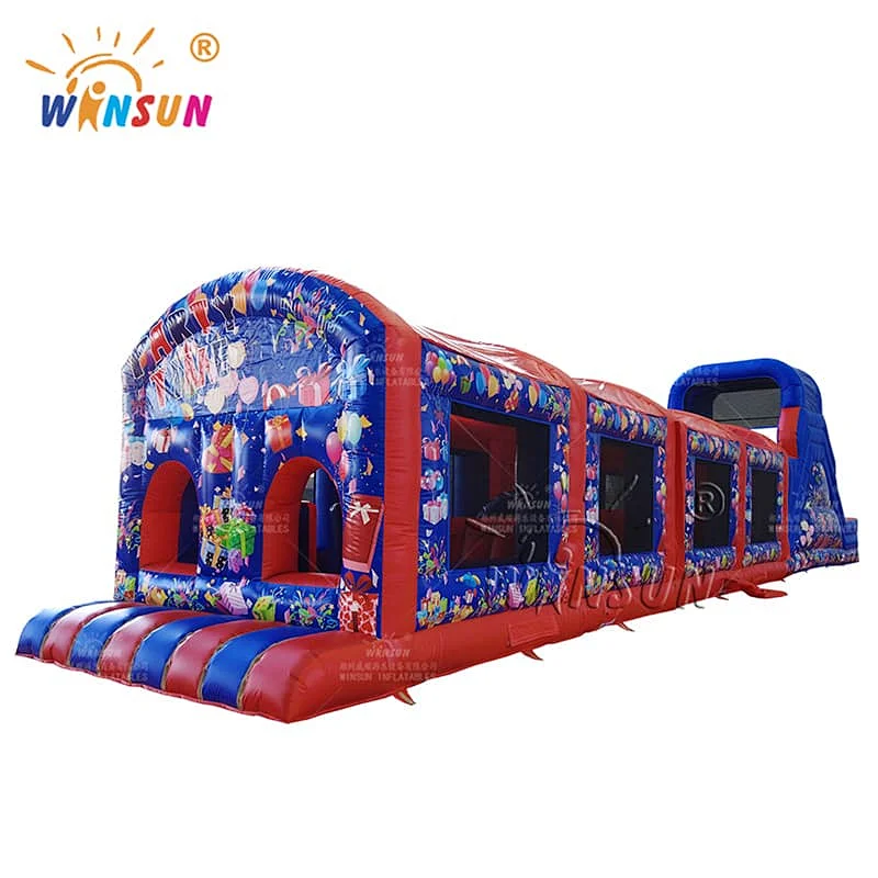 Inflatable Obstacle Course Sun Protection Cover Party Time