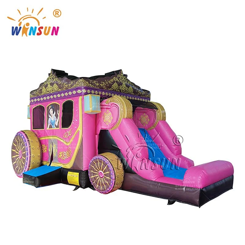 Commercial Inflatable Combo Princess Carriage Theme