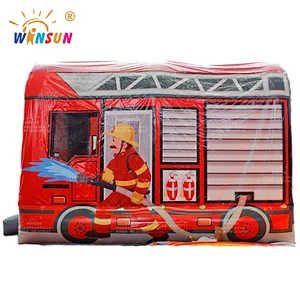 Inflatable Fire Truck Combo