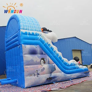 Penguins Inflatable Slide