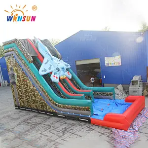 Military Inflatable Water Slide