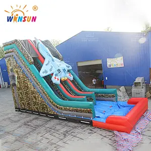 Military Inflatable Water Slide
