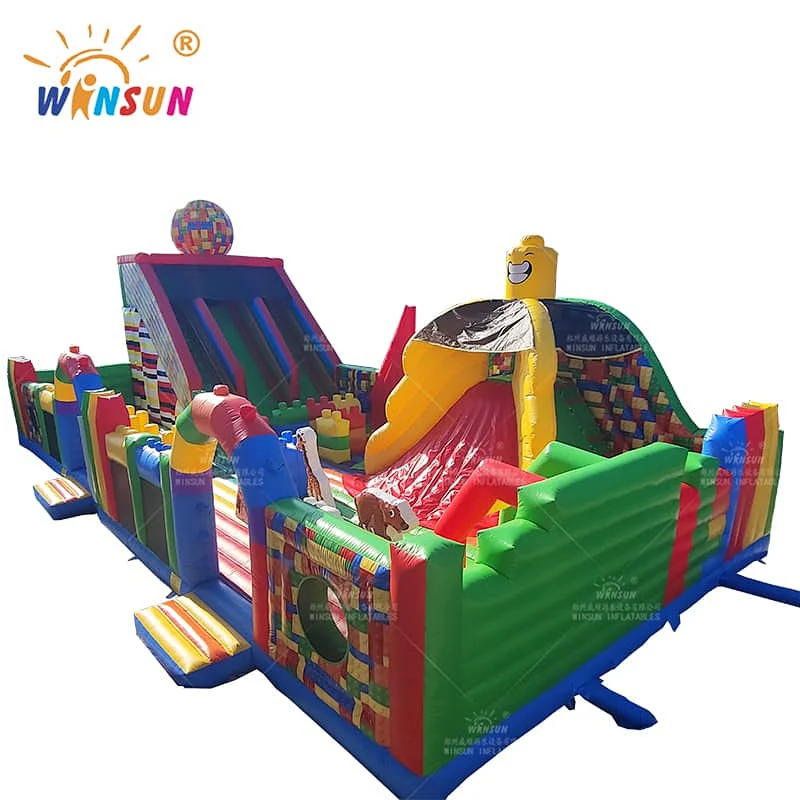 Giant Inflatable Lego Playground