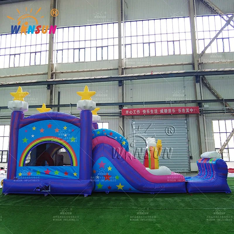 Unicorn Inflatable Jumping Castle with Dry Slide