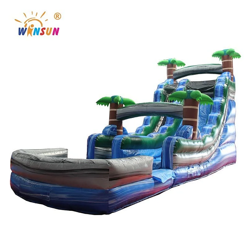 Tropical Marble inflatable water slide