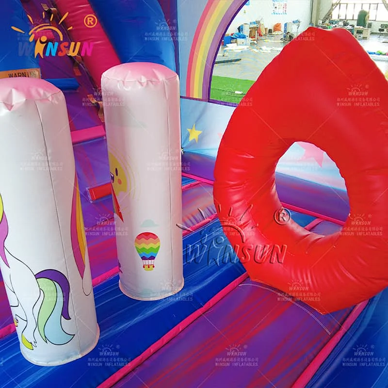Unicorn Inflatable Jumping Castle with Water Slide