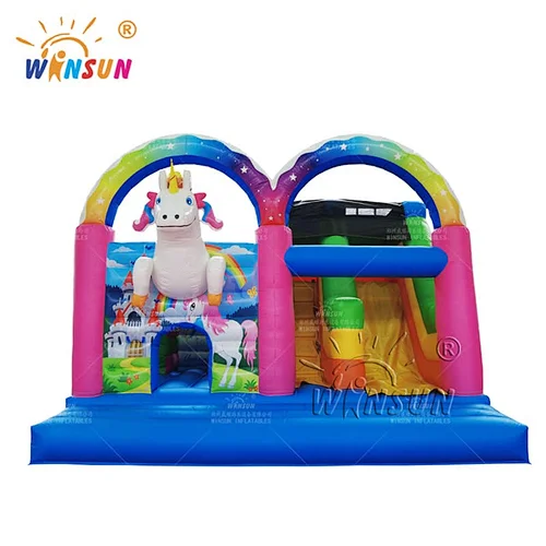 Custom Inflatable Jumping Castle Unicorn Theme