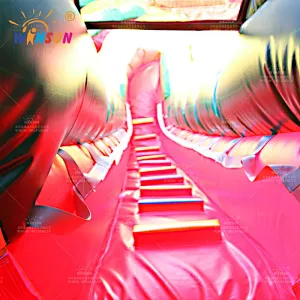 Tropical Marble Inflatable Water Slide