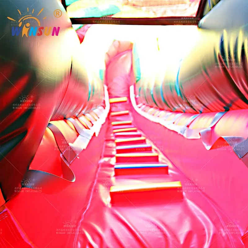Tropical Marble Inflatable Water Slide