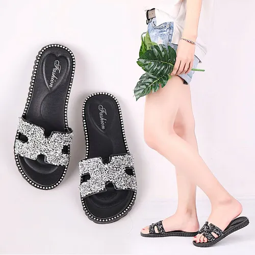 2020 New arrival women slippers flat rubber slippers for women ladies slippers and sandals for sale