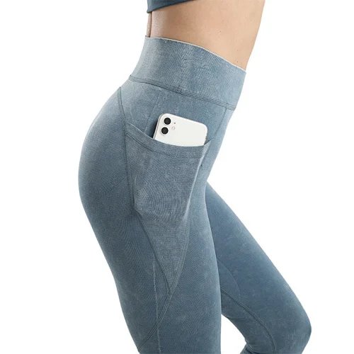Seamless Gym Womens Pants With Pocket Fitness Yoga Wear Sportswear Plus Size Pants Yoga Leggings Running Leggings Yoga Pants