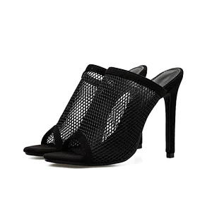 101873 2020 Stilettos Mesh High Heels Summer Sandals Women New Fashion Shoes