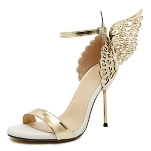 101244  Summer Women's Sandals Open Toe Buckle Strap High Heels Three-dimensional Butterfly Stilettos For Fashion Ladies