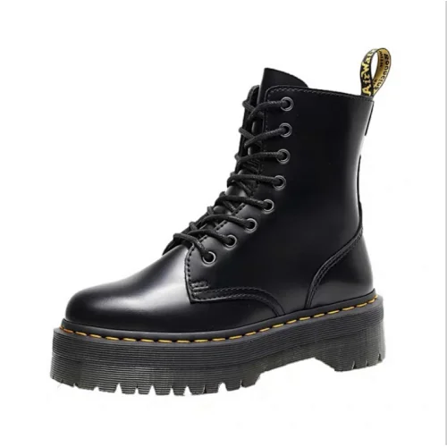 Autumn Women Boots Back Zipper Ankle Boots Cow Leather Upper Women Shoes