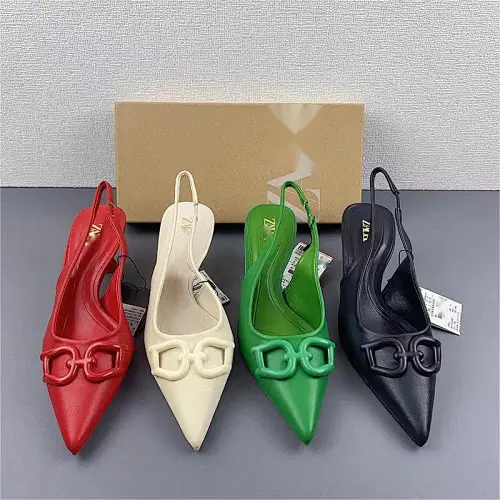 DEleventh Shoes Z 666-133 elegant women heels ladies shoes stock other sandals red  women pumps kitten heels mules  dress shoes