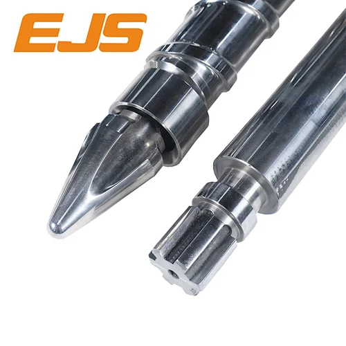 injection molding screw and barrel|screw barrel for injection moulding machine| ejs industry produces tons of screw barrel each year for customers nationally and internationally on plastic injection molding machines including Haitian, Husky Engel.