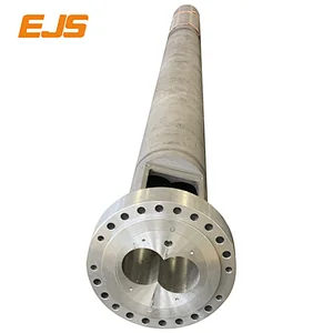 parallel twin screw barrel|EJS produces twin screw extruder barrel for customers overseas with Tungsten carbide liner.